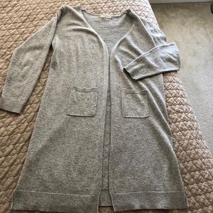Long grey cardigan